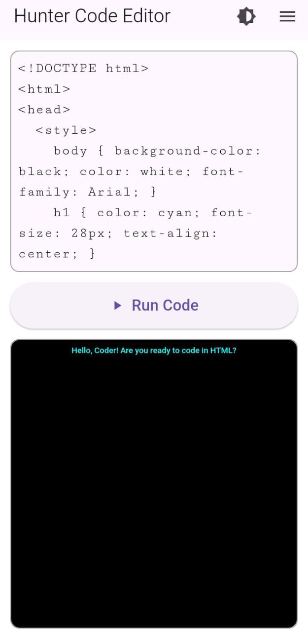 Hunter HTML Editor screenshot 1